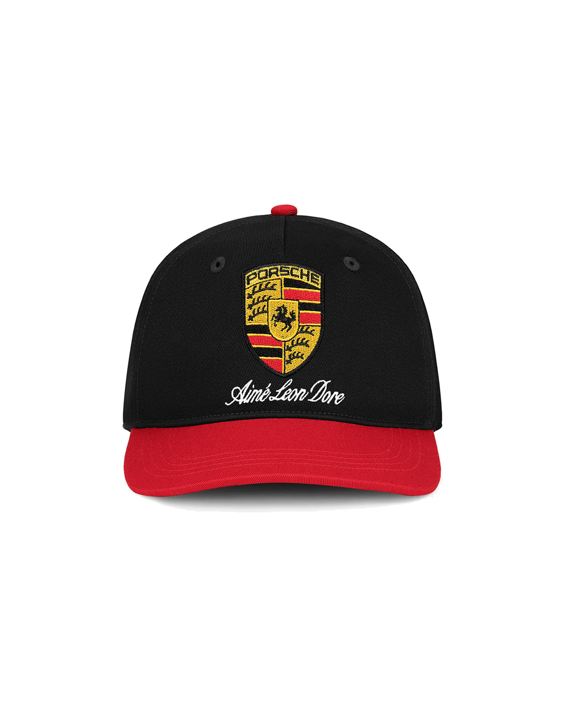 Boné Aimé Leon Dore x Porsche Colorblock Logo Jet Black Preto - Aimé Leon Dore - AIME124