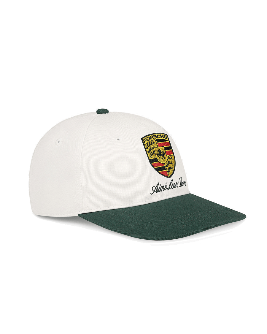 Boné Aimé Leon Dore x Porsche Colorblock Logo Pristine Off White