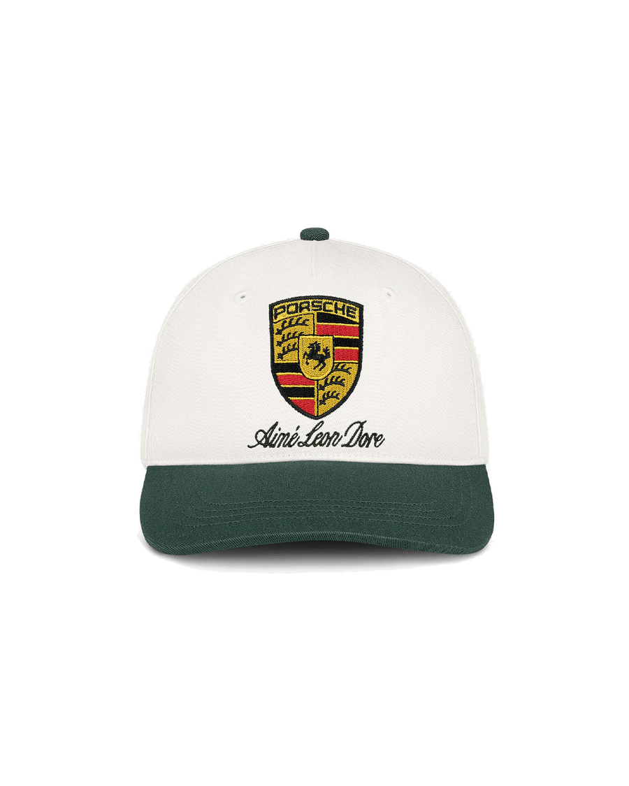 Boné Aimé Leon Dore x Porsche Colorblock Logo Pristine Off White