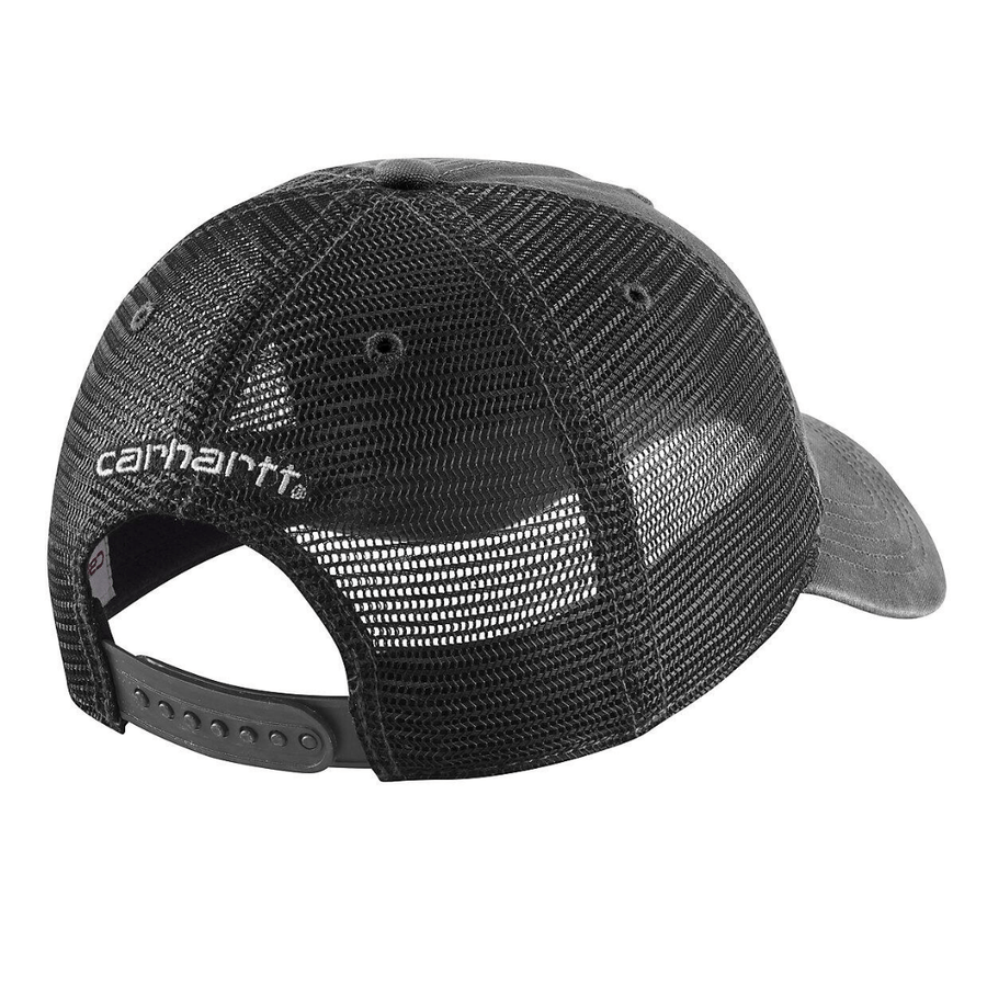 Vista lateral Boné Carhartt Canvas Mesh-Back Preto