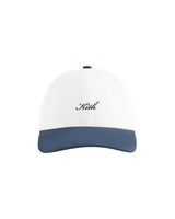 Boné Kith Script Logo Classic Cap Nocturnal Branco/Azul original na LK Sneakers