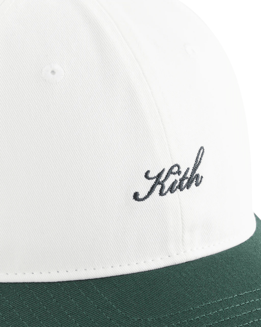 Vista traseira Boné Kith Script Logo Classic Cap Stadium Branco/Verde