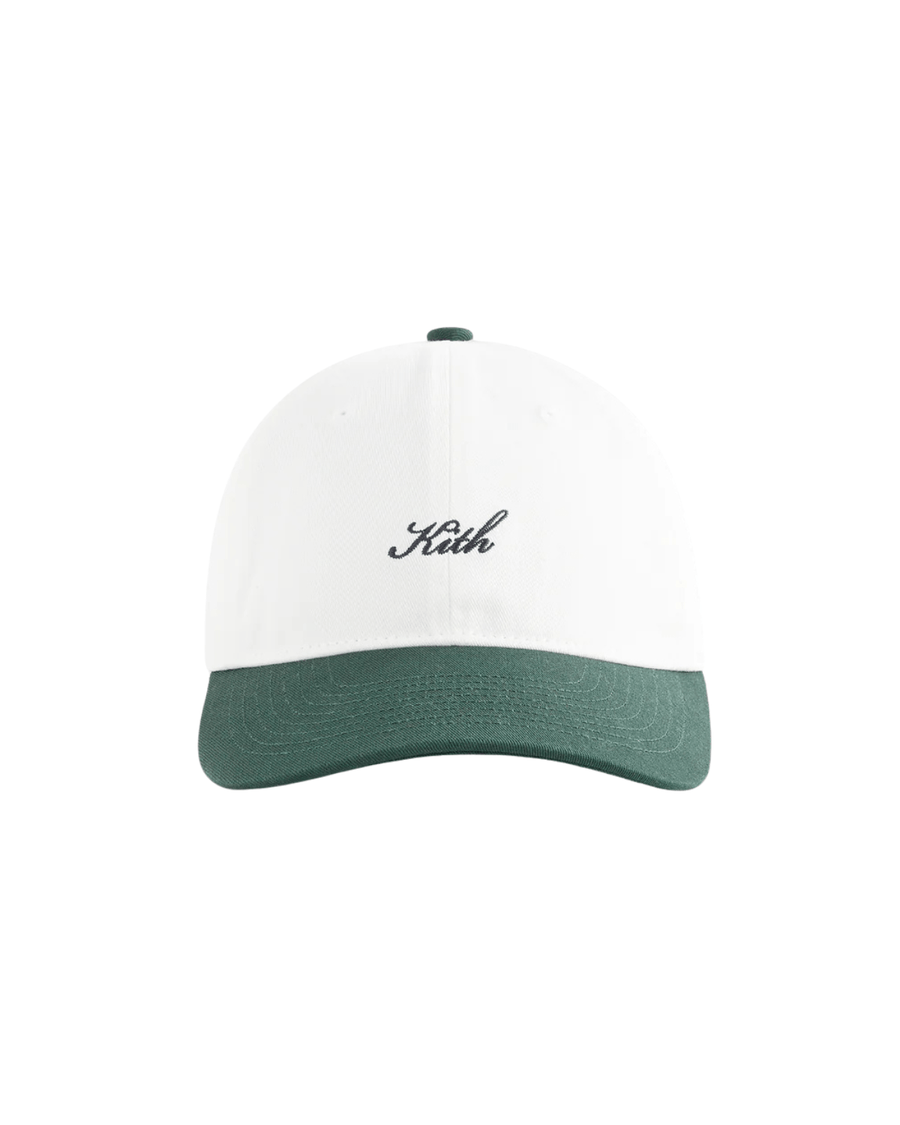 Boné Kith Script Logo Classic Cap Stadium Branco/Verde original na LK Sneakers