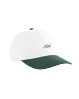 Vista lateral Boné Kith Script Logo Classic Cap Stadium Branco/Verde