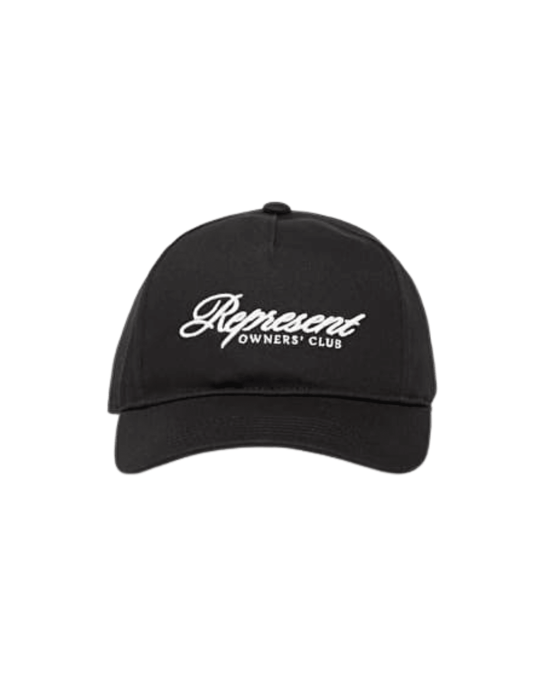 Boné Represent Clo Owners Club Script Cap Black Preto, logotipo branco