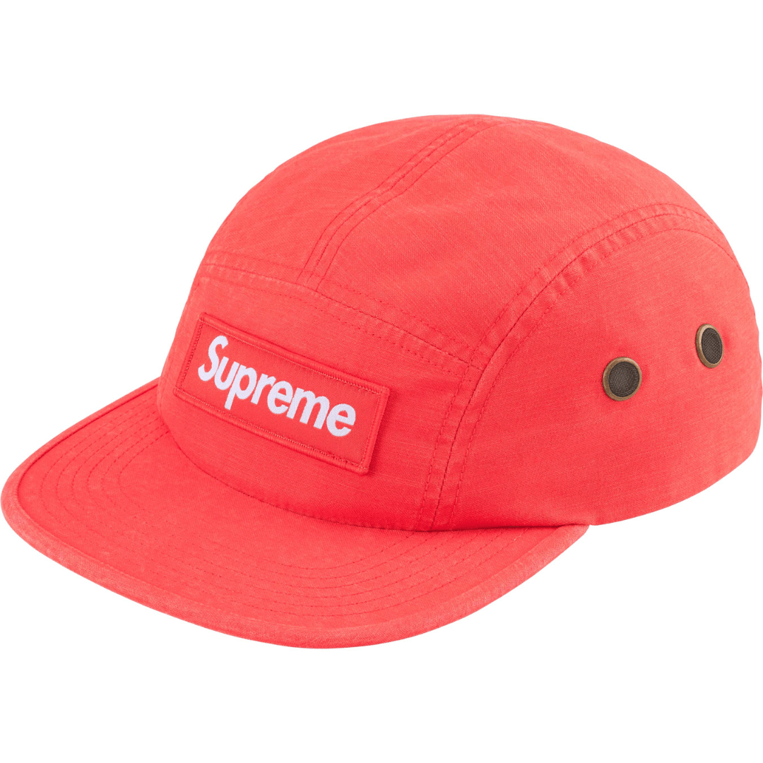 Boné Supreme Military Camp Cap (SS25) Coral Laranja - Supreme - SUPSS2504