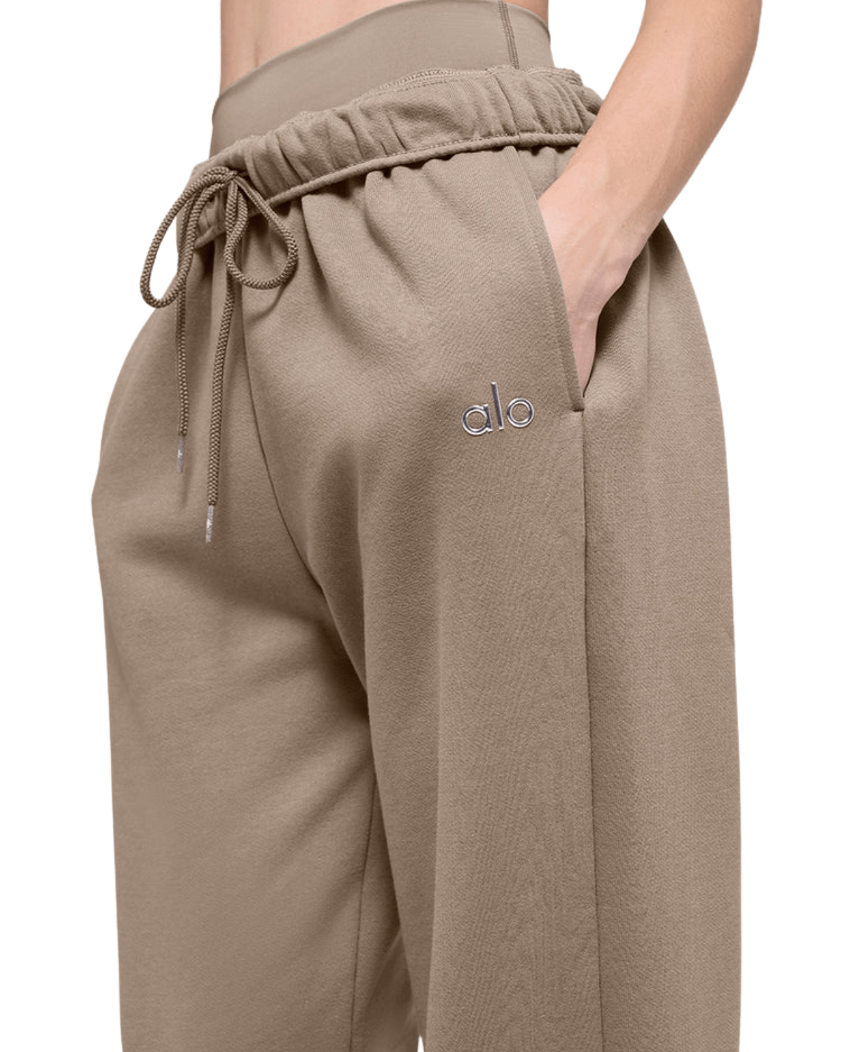 Calça Alo Yoga Accolade Straight Leg Gravel Bege - Alo Yoga - 