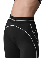 Vista superior Calça Alo Yoga Airbrush High-Waist Heart Throb Preto