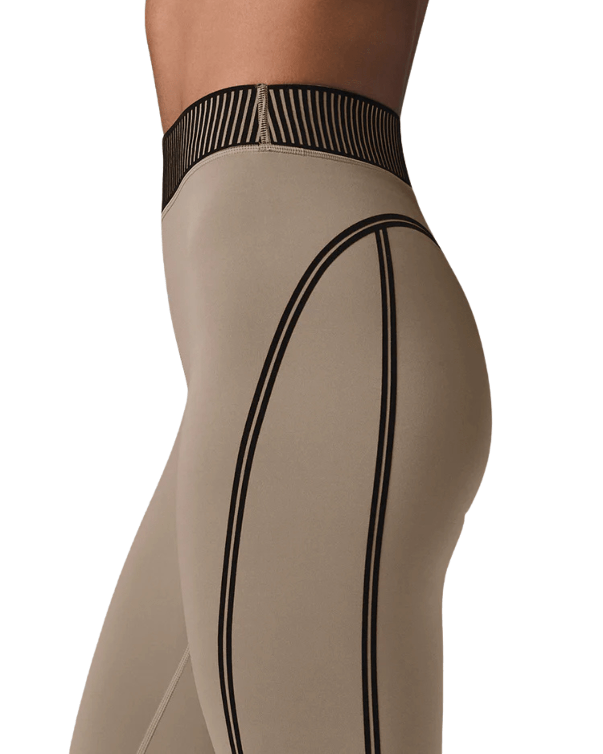 Calça Alo Yoga Airlift High - Waist 7/8 Line Up Legging Gravel Bege - Alo Yoga - w51154r13-1