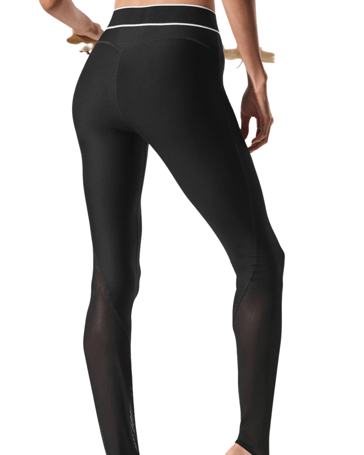 Calça Alo Yoga Airlift Mesh High - Waist Darling Stirrup Legging Preto - Alo Yoga - w54197r_01 - 1