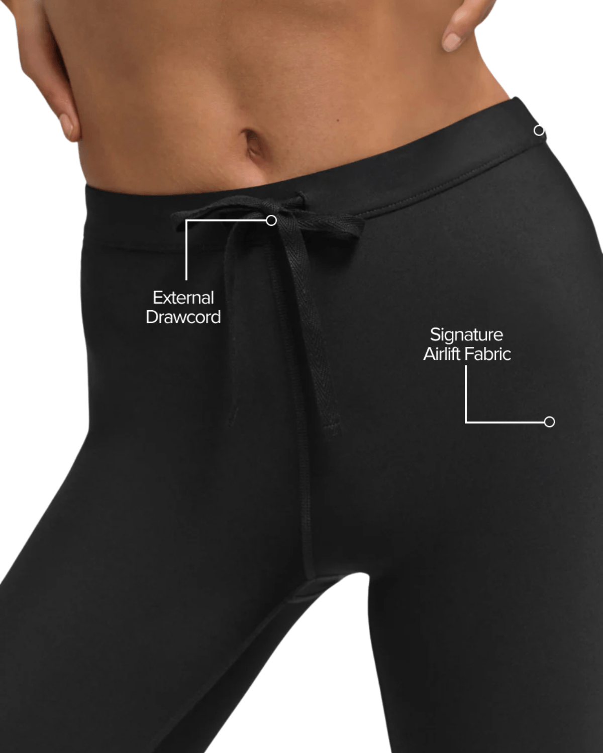 Calça Alo Yoga Legging Airlift High-Waist Light Speed Black Preto