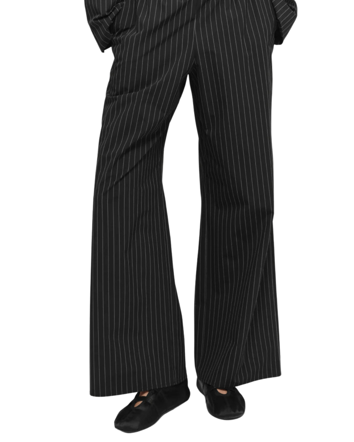 Calça Alo Yoga Pinstripe Daylight Boxer (Regular) Black/Titanium Preto - Alo Yoga - w54260r - 1