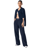 Vista traseira Calça Alo Yoga Suit Up Trouser (Long) Azul Marinho