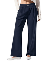 Calça Alo Yoga Suit Up Trouser (Regular) Azul Marinho em azul marinho original na LK Sneakers