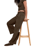 Calça Alo Yoga Suit Up Trouser (Regular) Espresso Marrom