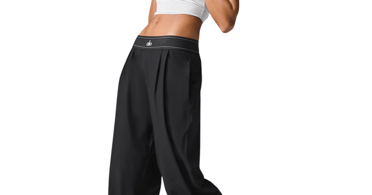 Calça Alo Yoga Suit Up Trouser (Regular) Preto por R$ 1.549,99 em