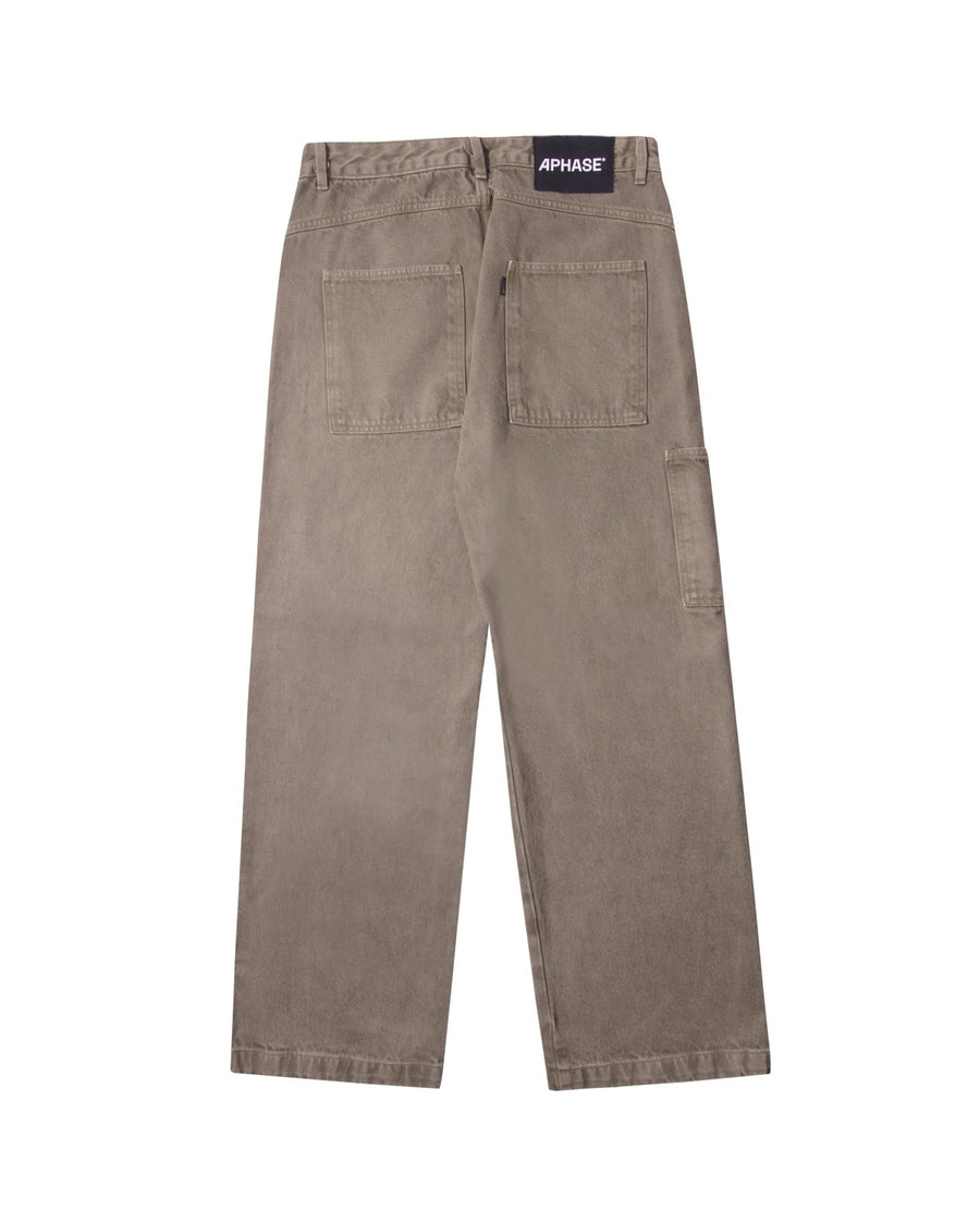 Vista lateral Calça Aphase Dusty - Stoned Beige Bege