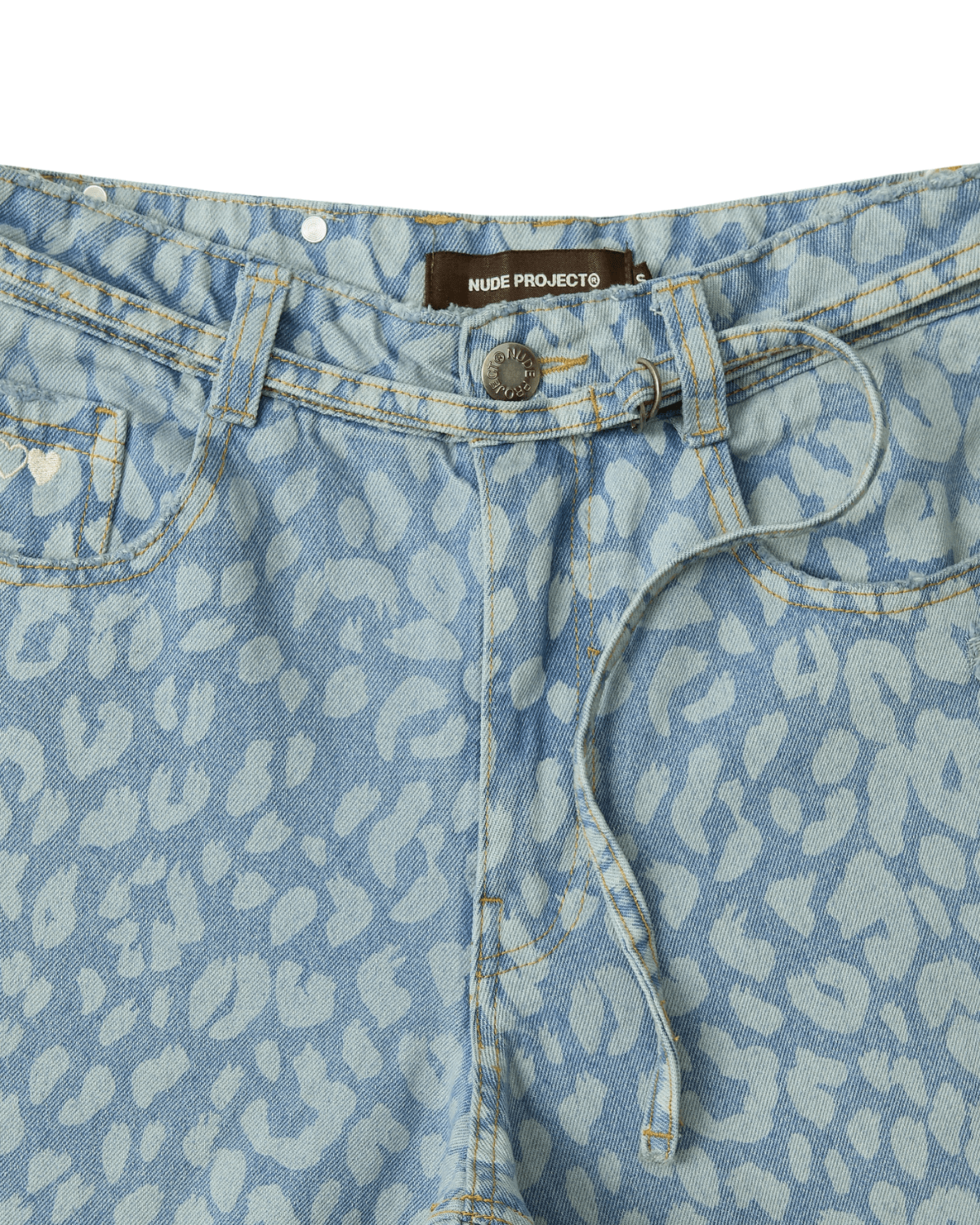 Calça Baggy Nude Project Old Jeans Animal Print - Nude Project - NP13 - 1