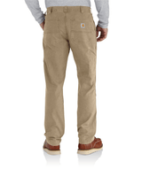 Vista lateral Calça Carhartt Men's Work - Relaxed Fit - Rugged Flex® - Canvas Bege