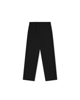Vista lateral Calça Fear Of God Essentials Sporty Nylon Relaxed Trackpant Jet Black Preto