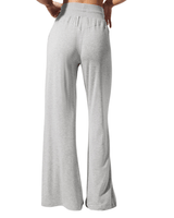 Vista superior Calça Flare Alo Yoga Semi-Sheer Delicate Lounge Cinza