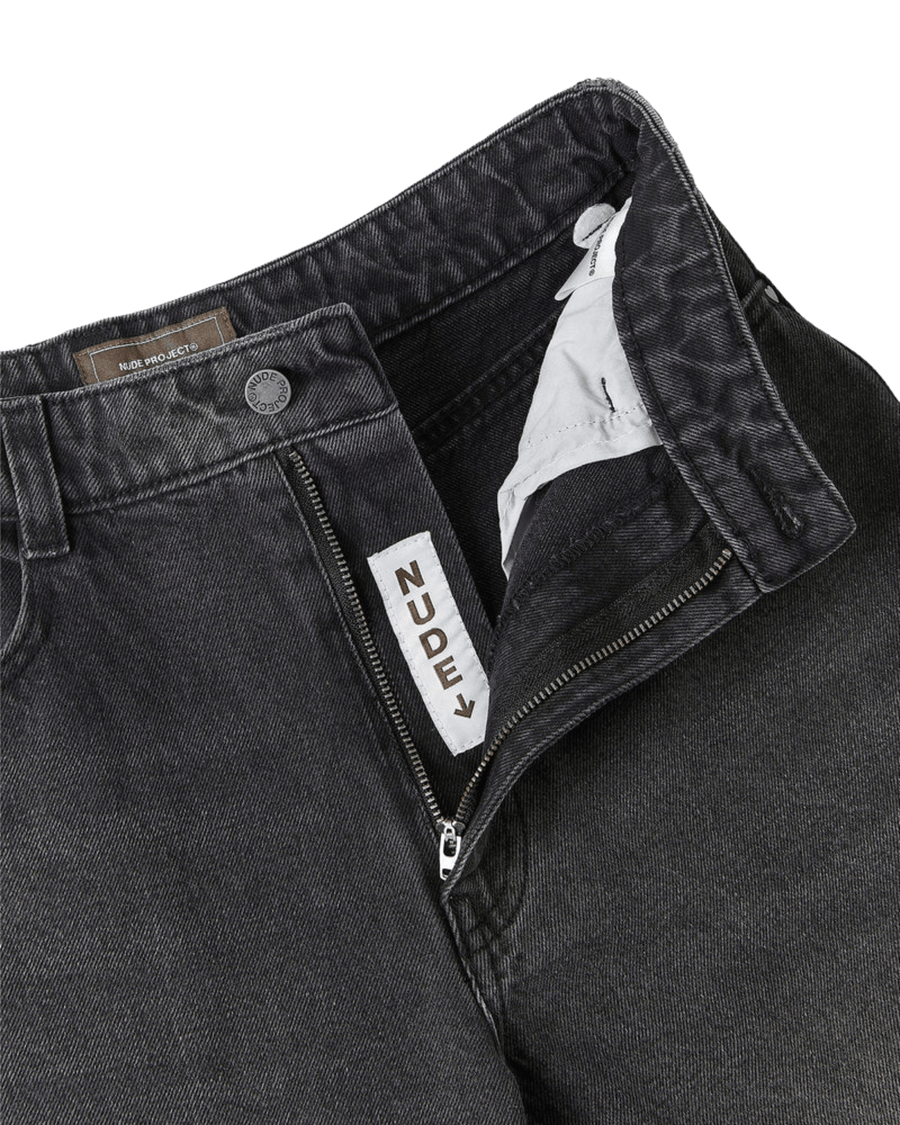 Vista traseira Calça Nude Project Jeans Old Baggy Black Preto