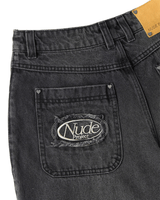 Vista frontal Calça Nude Project Jeans Old Baggy Black Preto