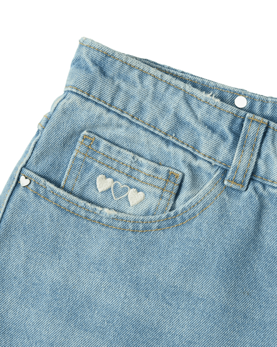 Vista traseira Calça Nude Project Jeans Old Baggy Blue Azul