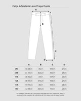 Vista do solado Calça Saint Studio Alfaiataria Leve Prega Dupla Cinza