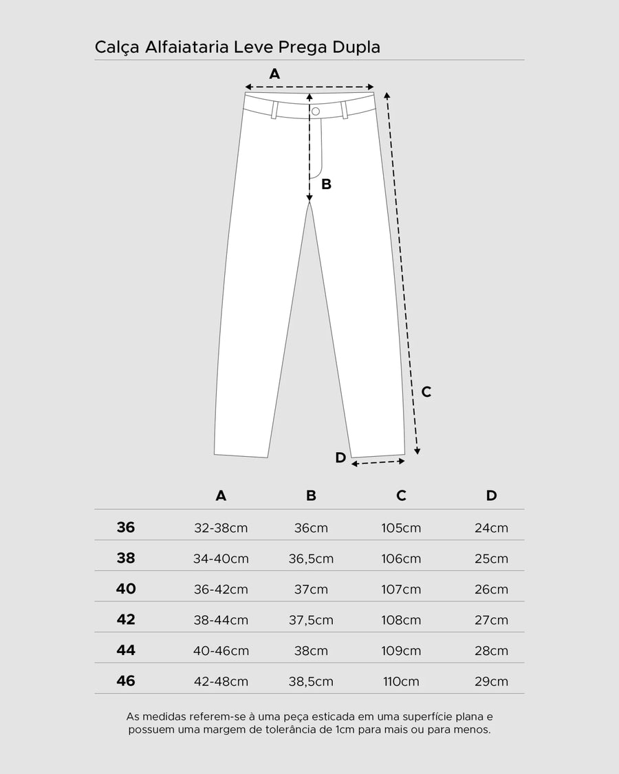 Vista do solado Calça Saint Studio Alfaiataria Leve Prega Dupla Cinza