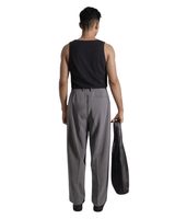 Vista superior Calça Saint Studio Alfaiataria Leve Prega Dupla Cinza