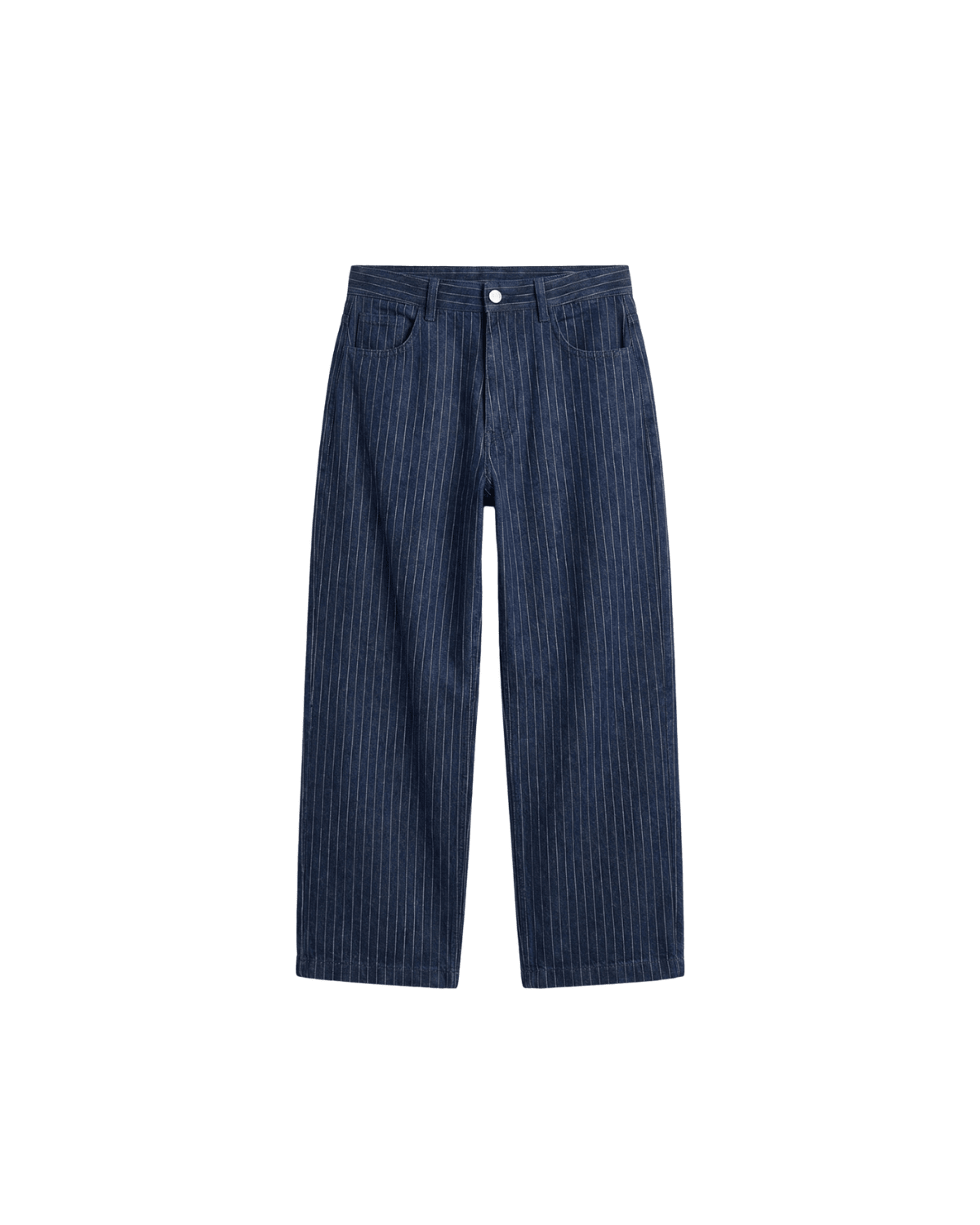 Calça Saint Studio Jeans Baggy Risca de Giz Azul