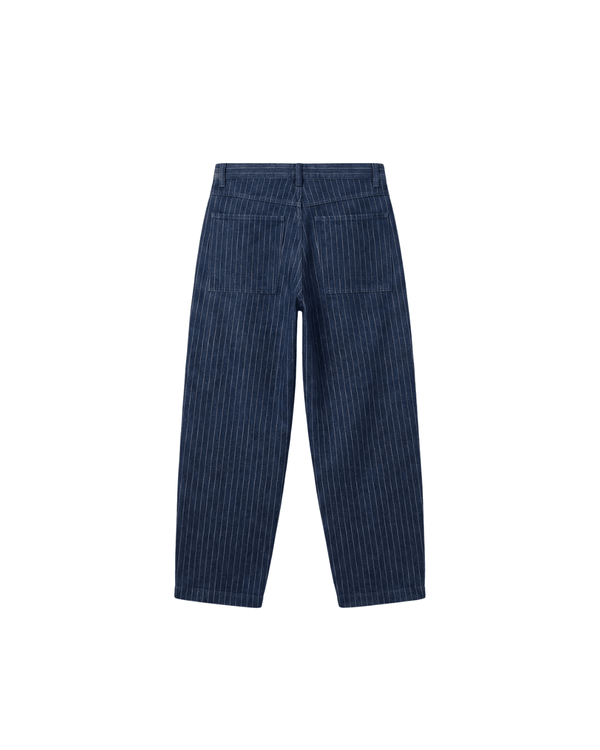Calça Saint Studio Jeans Baggy Risca de Giz Azul