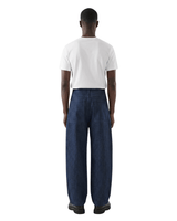 Calça Saint Studio Jeans Baggy Risca de Giz Azul