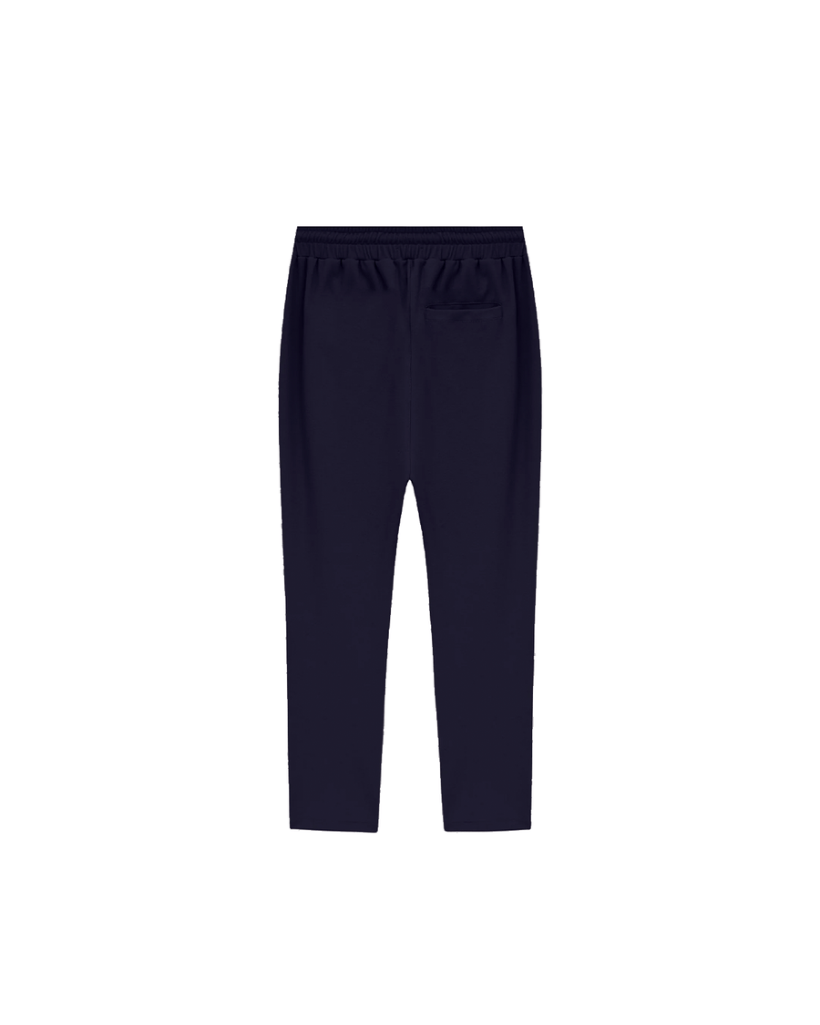 Vista lateral Calça Slyce Classics Piquet Azul