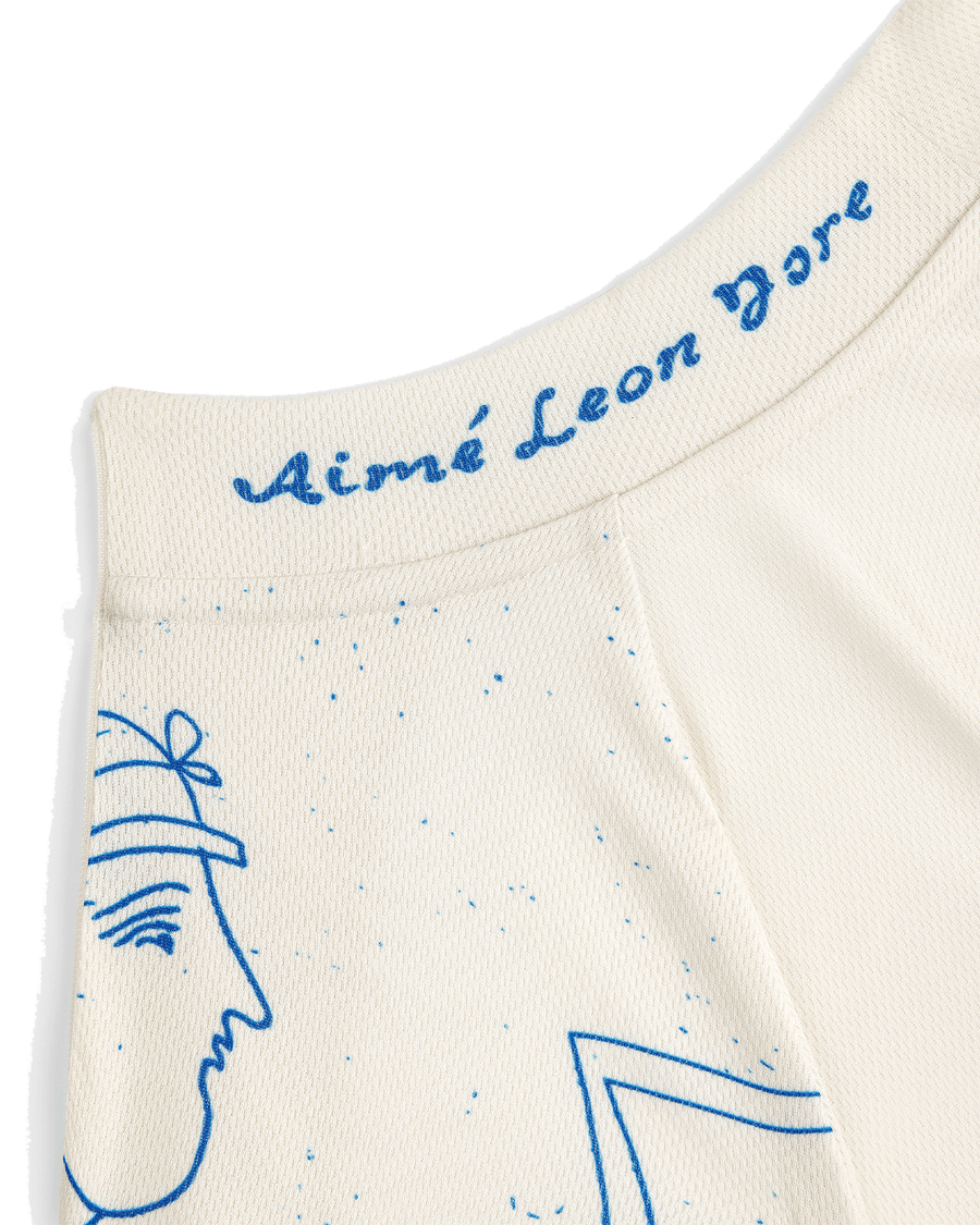 Camisa Aimé Leon Dore Fassianos Half-Zip Cycling Off White