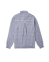 Vista lateral Camisa Aphase Check - Light Blue Azul