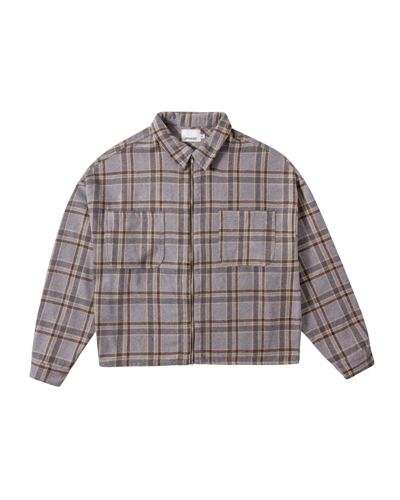 Camisa Aphase Check Zip - Gray Cinza - Aphase - 20049 - 1