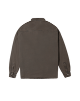 Vista lateral Camisa Aphase Loose - Mottled Brown Marrom