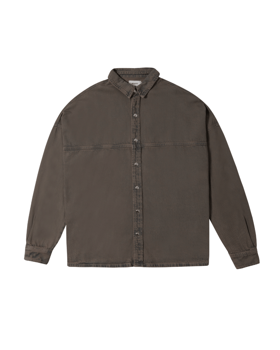 Camisa Aphase Loose - Mottled Brown Marrom em marrom original na LK Sneakers