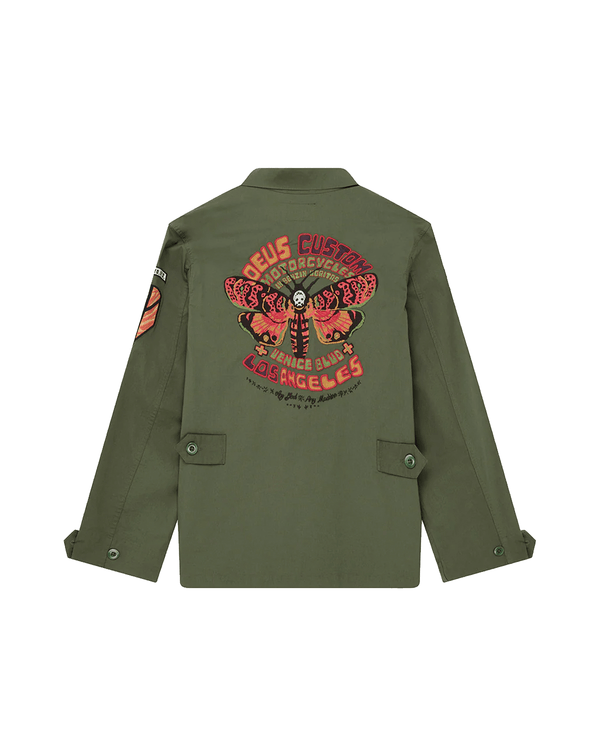 Camisa Deus Ex Machina Overshirt Relaxed Fit Power Verde