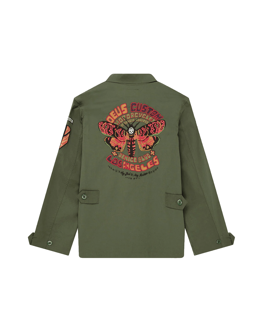 Camisa Deus Ex Machina Overshirt Relaxed Fit Power Verde