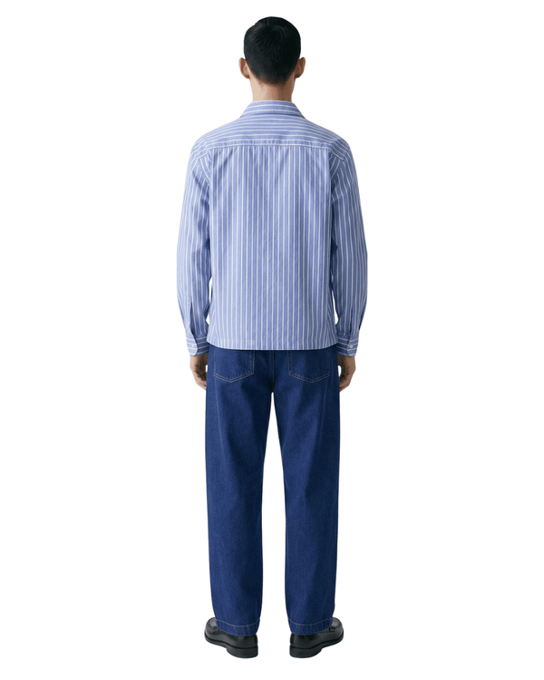 Camisa Saint Studio Pima Listrada Azul | LK Sneakers