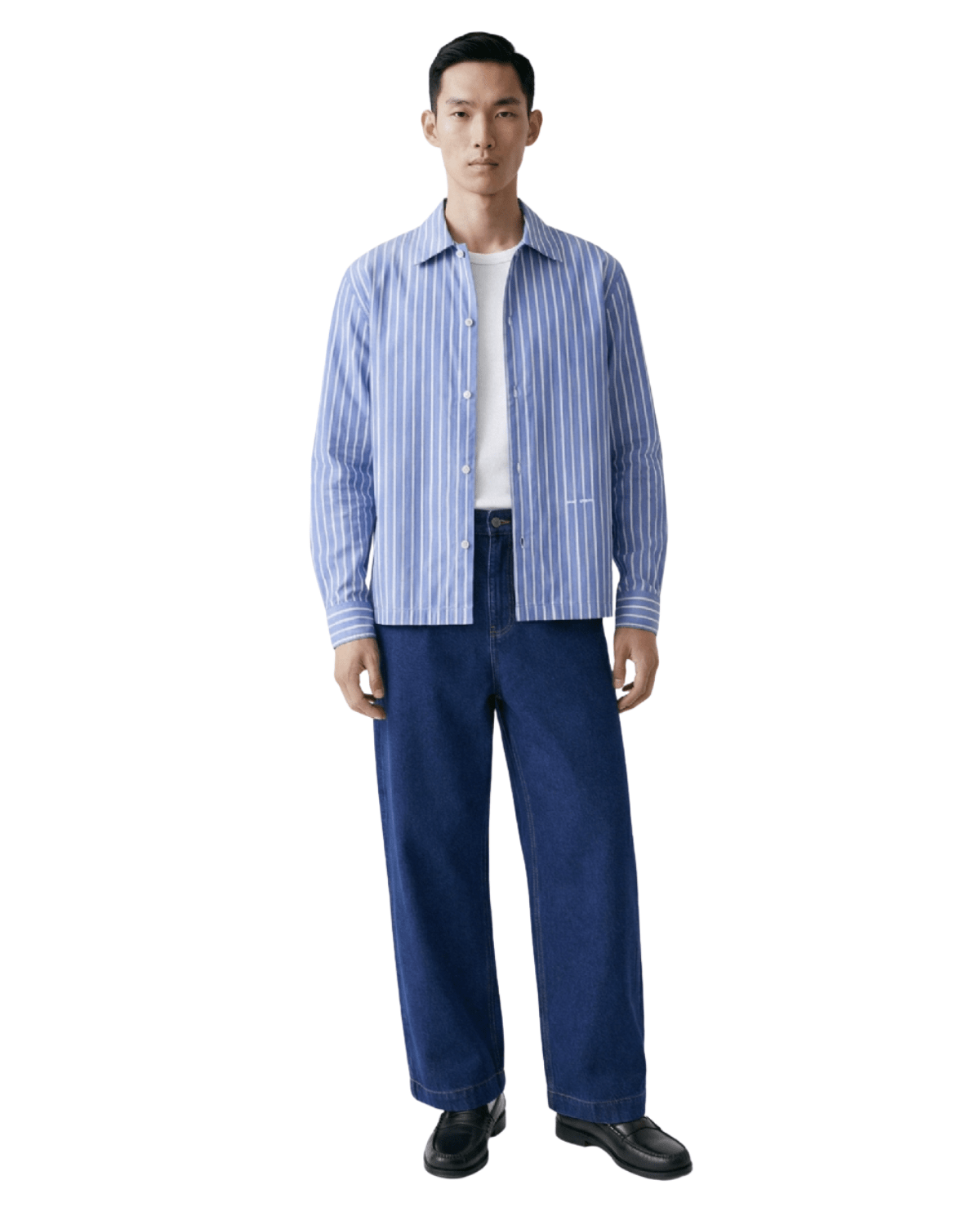 Camisa Saint Studio Pima Listrada Azul