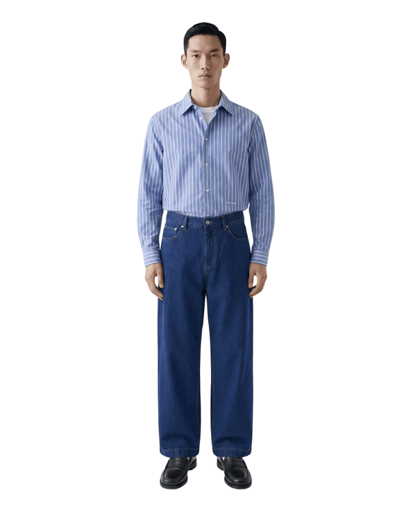 Camisa Saint Studio Pima Listrada Azul | LK Sneakers