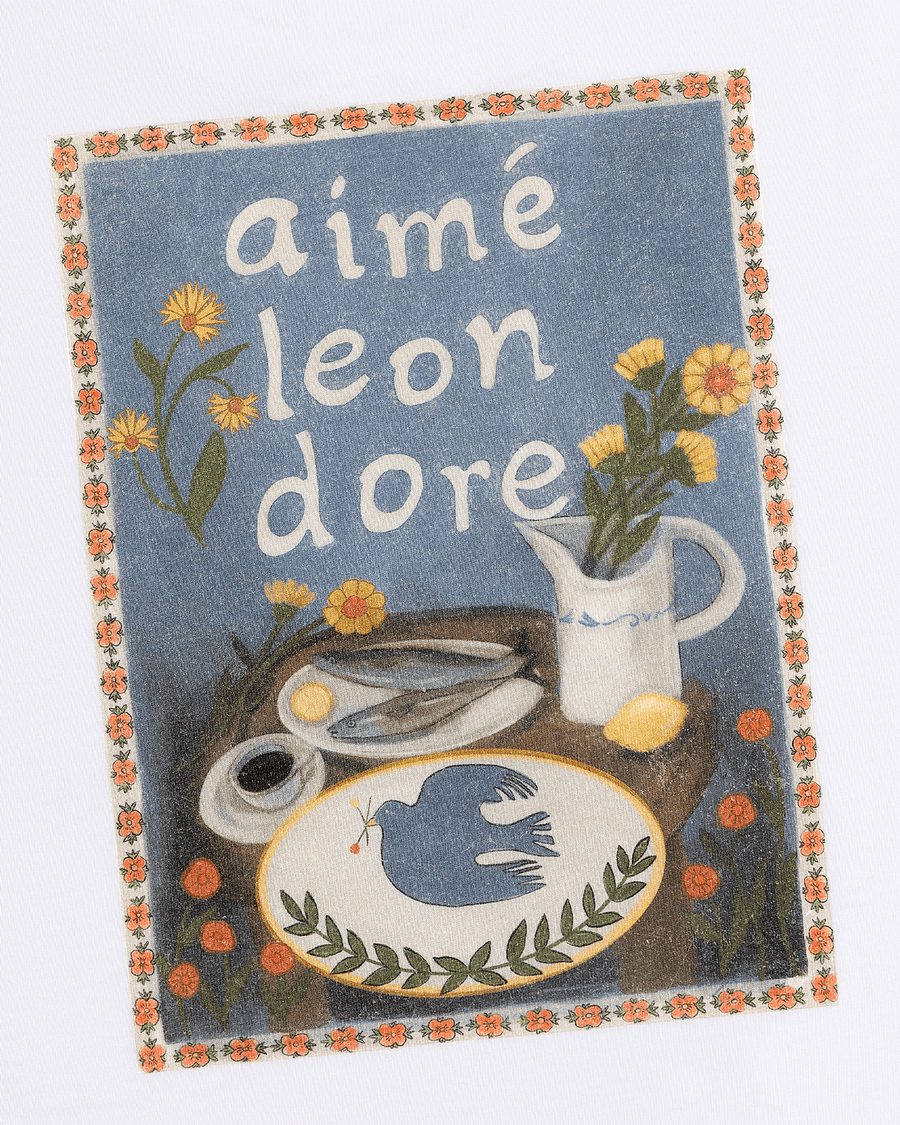 Camiseta Aimé Leon Dore Dove Breakfast White Branco