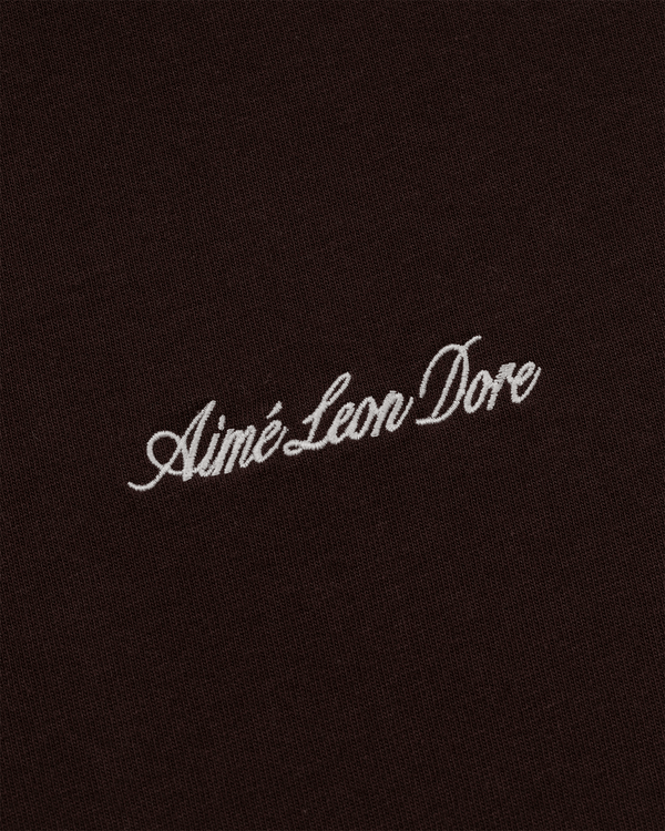 Camiseta Aimé Leon Dore Embroidered Logo Marrom