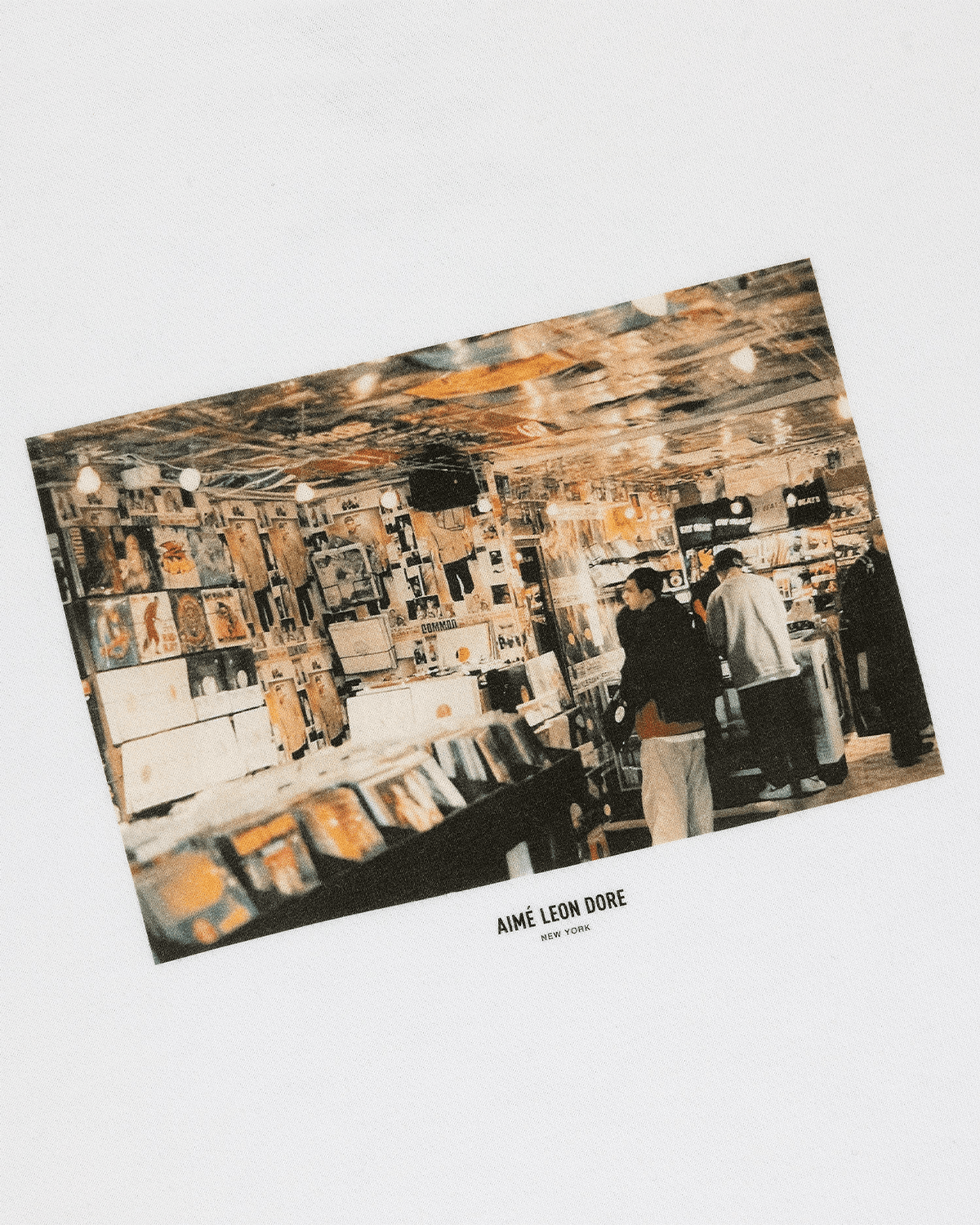 Camiseta Aimé Leon Dore Fat Beats Graphic Branco - Aimé Leon Dore - 