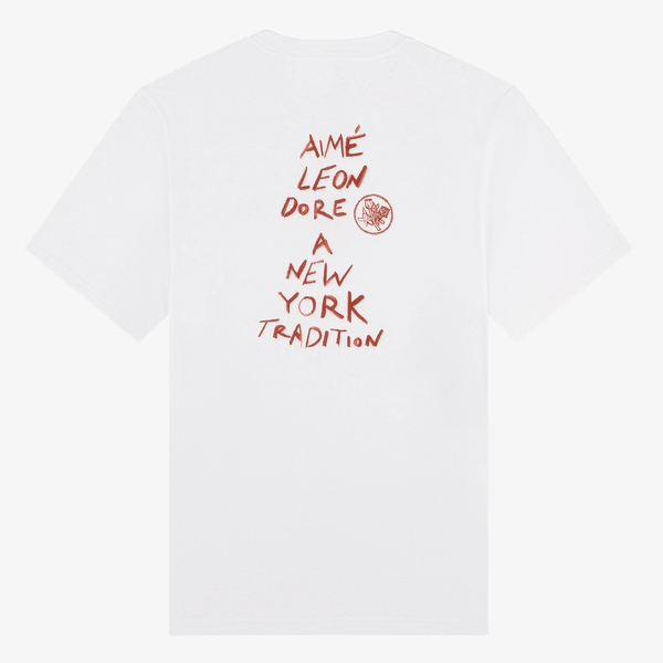 Camiseta Aimé Leon Dore Handwritten Branca