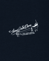 Vista traseira Camiseta Aimé Leon Dore Pappoús Logo Navy Blazer Azul